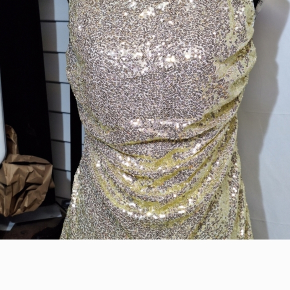 Sequin Tank Top Sleeveless Sparkle Shimmer Camisole Party Club Cocktail large. - Picture 2 of 8